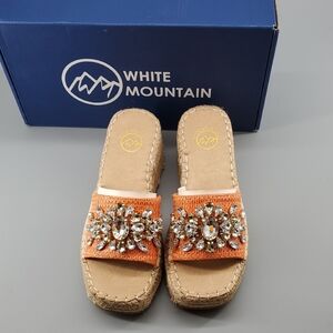 New In Box White Mountain Women's Embellished Sandals